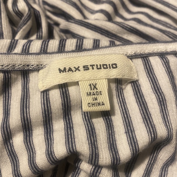 Max Studio striped tunic top size 1X - Picture 3 of 4